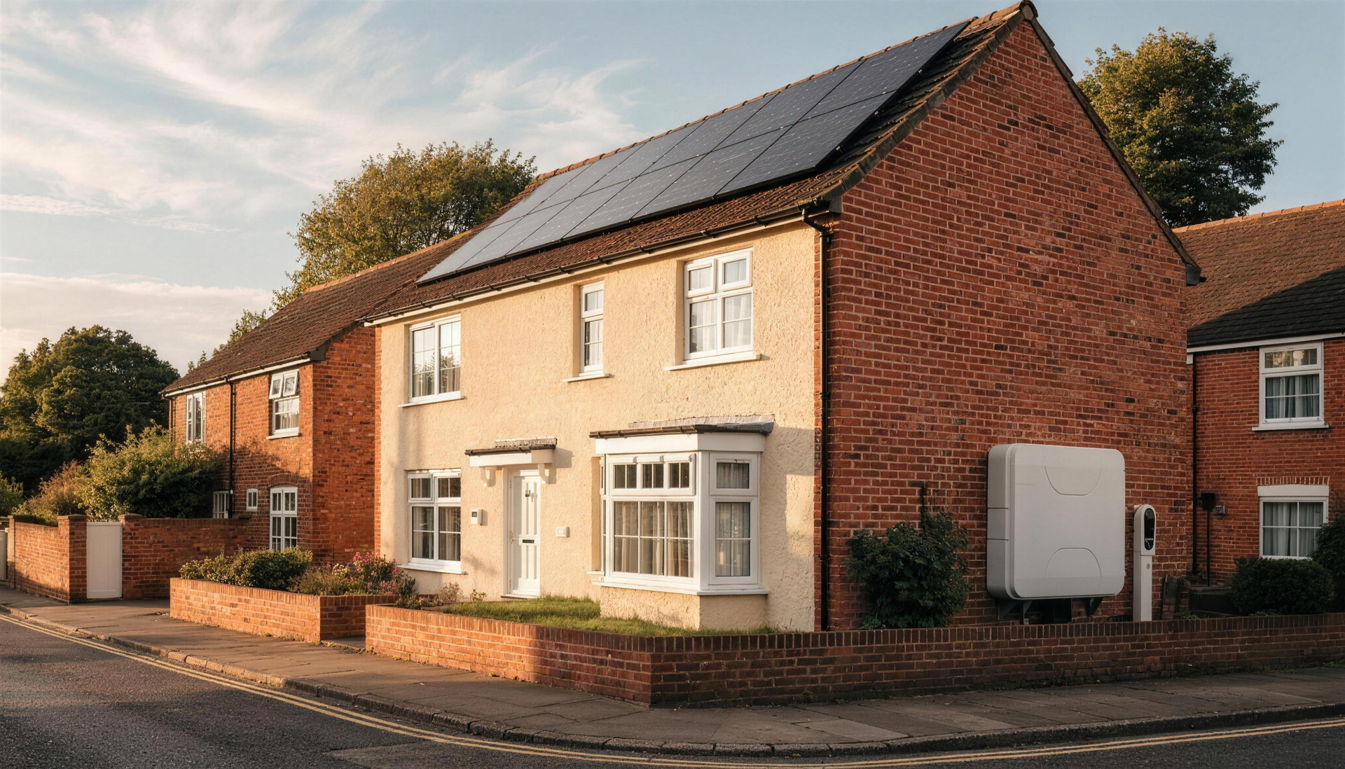 Golden-hour solar home